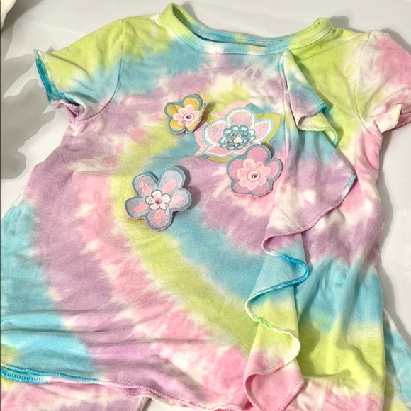 JM Collection Girls Tie-dye 2 Piece Pants Set Size 4T - Picture 7 of 15